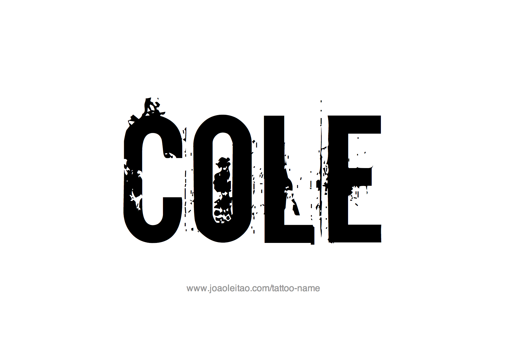 Cole Name Tattoo Designs